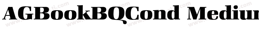 AGBookBQCond Medium字体转换